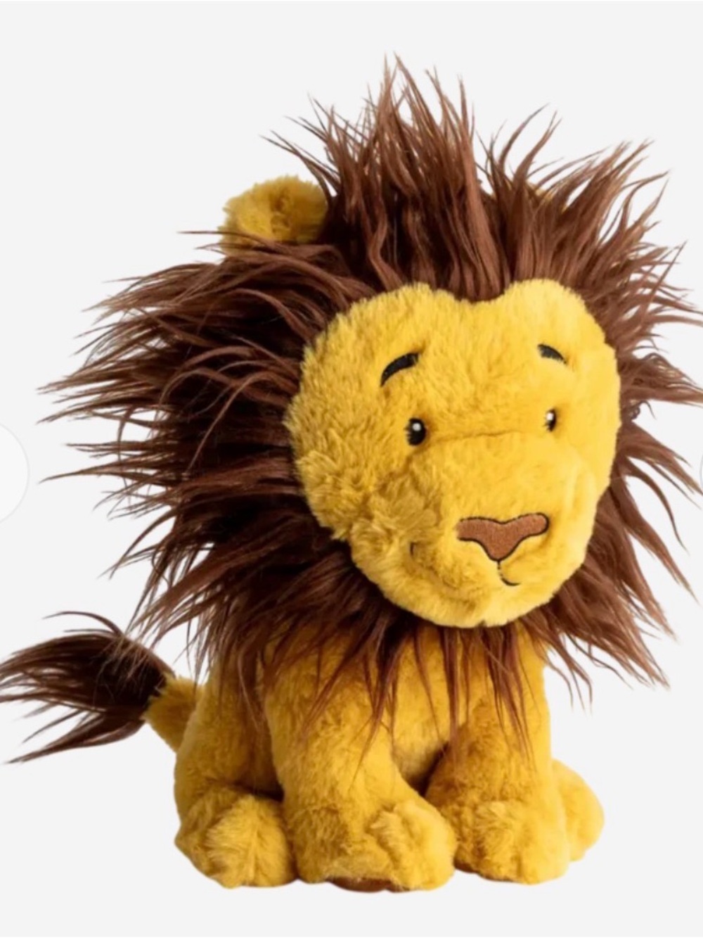 Sunny the Lion brand new! Plush Yellow Lion Stuffed Animal with Brown Mane